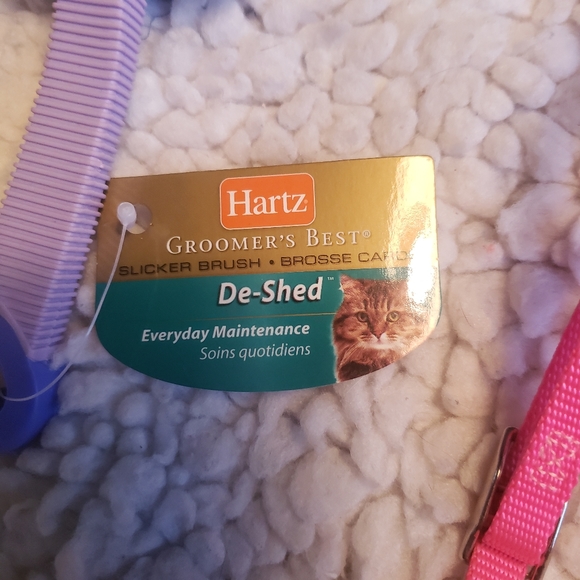 Pink Cat or Small Dog Harness and Shedder Brush Bundle - Picture 5 of 10